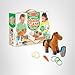 Melissa & Doug Feed & Groom Horse Care Play Set with Plush Stuffed Animal (23 pcs) Pretend Play Horse Plush Toys for Girls and Boys Toddlers Ages 1+