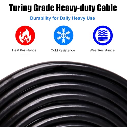 Image of 4 Wire Speakon Cables 12AWG 12FT NL4 Cable Blue & Orange | 12 Gauge 4 Conductor SpeakON Extension Cord with NL4FX Twist Lock Plug, for Church, Tour, Theater, Band, Bar, Home Audio