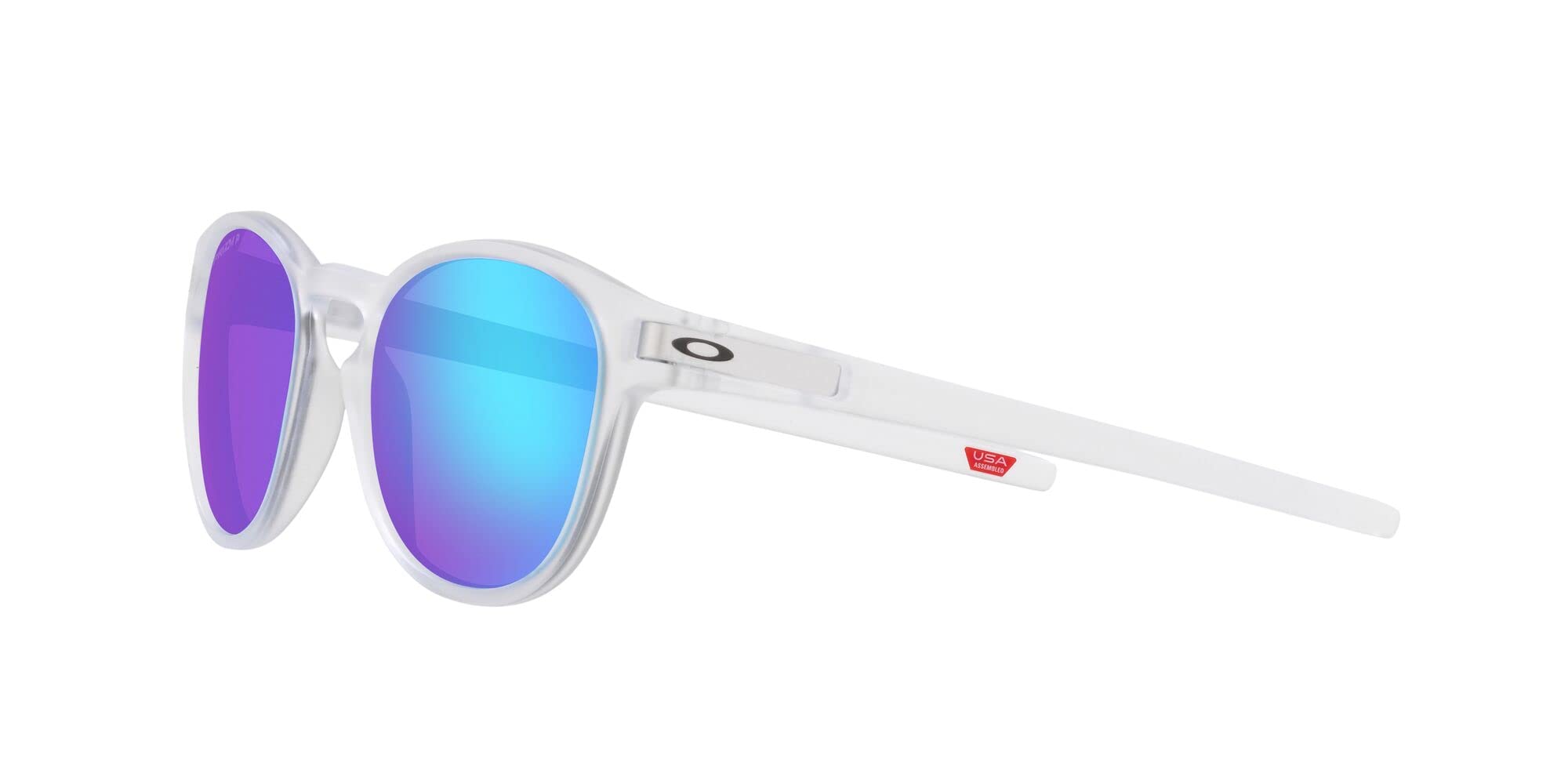 Oakley Wire Tap 2.44 Sunglasses, mattes Kristall/Prizm Saphir, 53/21/139 Herren, Mattes Kristall/Prizm Saphir, 53/21/139