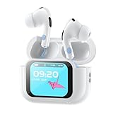 AI Translation Earbuds Real Time,147 Languages & Local Dialects Translator Earbuds with Intuitive Touch Screen,AI APP with 4 Modes,ENC mic,30H Playtime,Bluetooth 5.4 Headphones for Travel in Europe