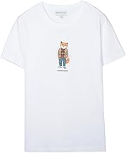 MAISON KITSUNE メゾンキツネ クルーネックTシャツ/DRESSED FOX REGULAR TEE-SHIRT レディース [並行輸入品]