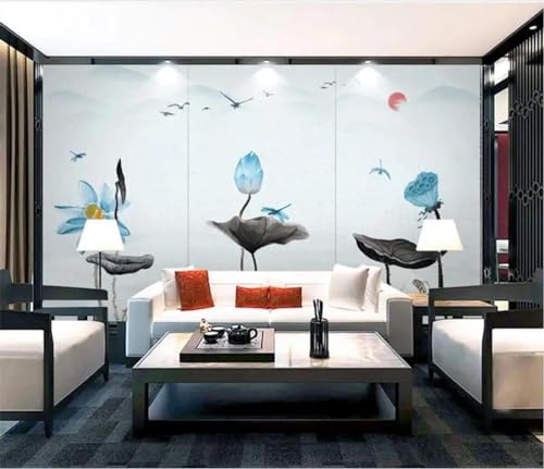 Papier peint salon ILIYA pour camoufler les défauts d'un mur blanc