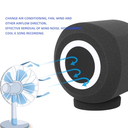 image for KROYWACHS Professional Microphone Wind Shield,Condenser Mic Net,Windpr