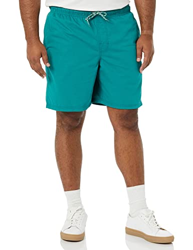Image of Amazon Essentials Men's 8 inch Inseam Relaxed-Fit Cotton Drawstring Pull-On Walk Shorts, Summer-Weight