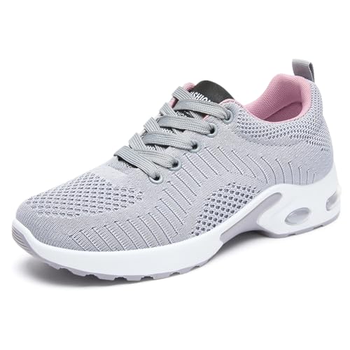 Image of Padgene Womens Sneakers Air Cushion Running Shoes Lightweight Tennis Walking Shoes Mesh Breathable Gym Work Fashion Sneakers Athletic Comfortable Casual