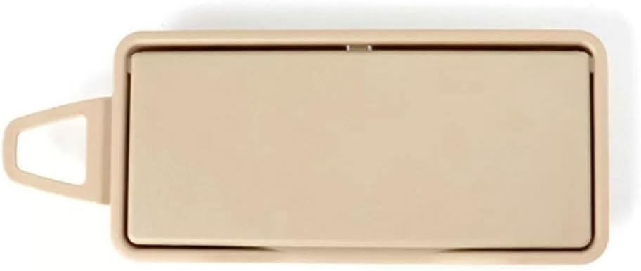 Front Sides Sun Visor Makeup Cosmetic Mirror Cover for Mercedes Benz E Class W212 W218 Sunvisor Replacement (Beige, Left (Driver) Side)