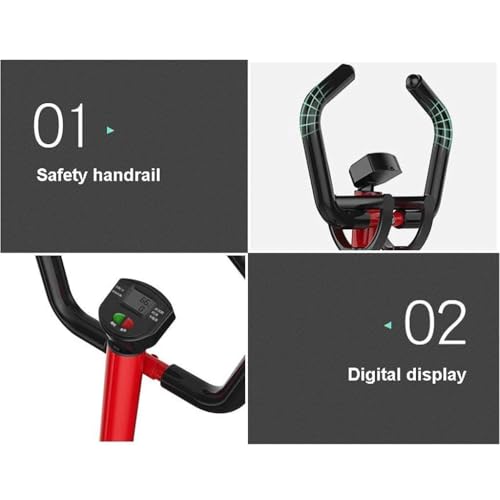 Image of Mini Swing Stepper with Handlebar, LCD Monitor, ing Action, Anti-Slip Pedals, 200kg Weight Capacity for Home Gym Fitness(Pink)
