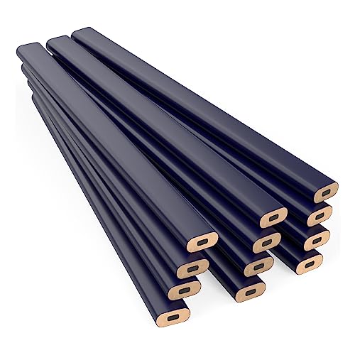 Crayons charpentier noir lot de 72 pour marquage bleu sur bois et chantiers de rénovation