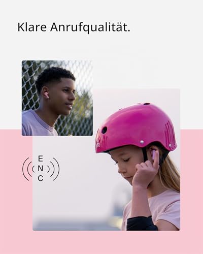 Belkin SoundForm Nano 2 Bluetooth In Ear Kopfhörer Kinder mit Mikro – Rosa – Ansicht 5