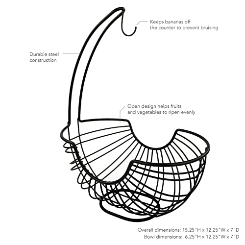 Spectrum Diversified Contempo Countertop Collection Ellipse Fruit Tree, Black #TOP1
