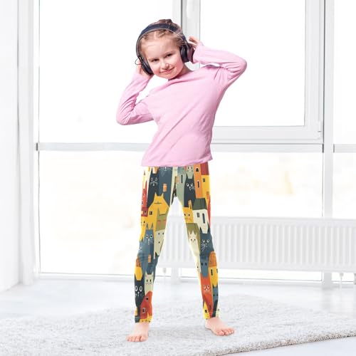 Toddler Girls Leggings Printed Yoga Pants Leggings House Cats for Kids4