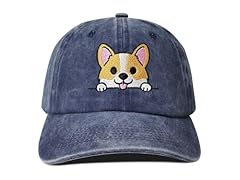 Corgi Dog Face (Washed Navy Blue)