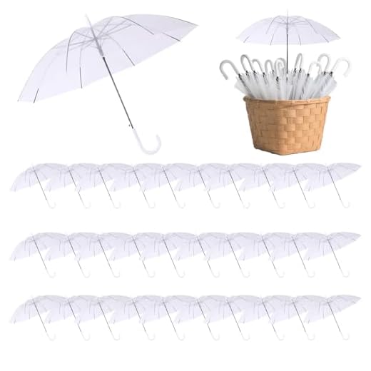 Best corporate umbrellas 30 Pcs Wedding Clear Umbrella Set