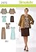 Simplicity Karen Z Pattern 2372 Misses Jacket, Dress or Top, Skirt and Pants Size 10-12-14-16-18