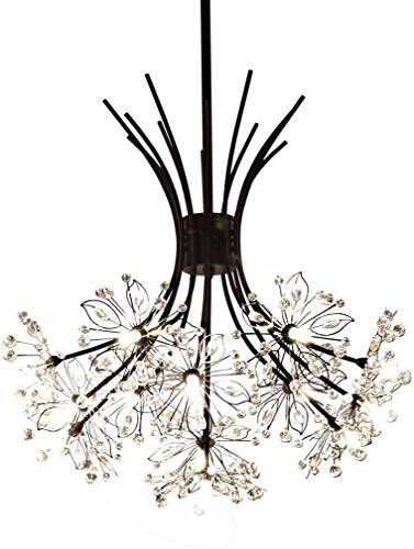 Lustre cristal LED 13 lumières pour illuminer un salon sombre