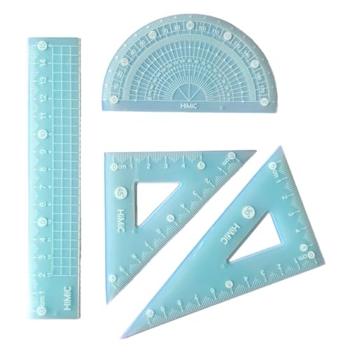 Image of Crackles Pack of 10 Ruler Compass Set for Birthday Return Gifts and Party Favors for Kids, GreatReturn Gifts. - Random Colors