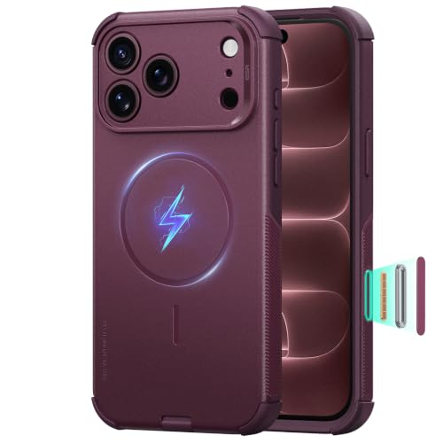 ESR Cyber Tough for iPhone 18 Pro/17 Pro Case, Burgundy