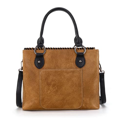 Image of Trinity Ranch Tote Bag for Women Western Purse Floral Tooled Concho Collection