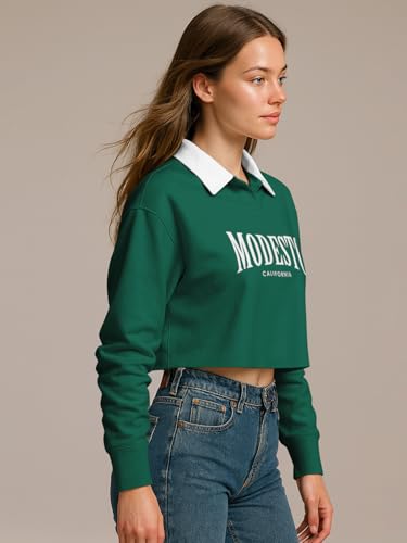 Image of HELLCAT Crop Tshirt for Women Stylish Western | Polo T Shirt for Women Full Sleeves