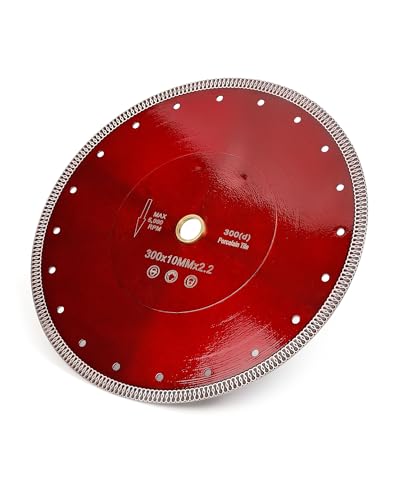 Image of Casaverde 12 inch Turbo Diamond Blade with 1 inch-20mm Arbor | Fast,Clean Cuts for Wet Cutting,for Granite,Marble,Brick,Masonry,Paving Flag,Concrete,for Table and Chop Saws
