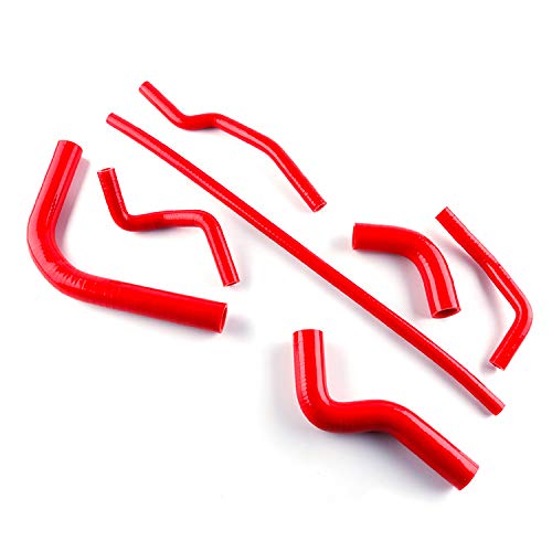 Kit de manguera de radiador de silicona para Suzuki Samurai 1986 1987 1988 1989 1990 1991 1992 1993 1994 1995 (rojo)