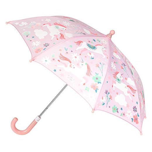 Stephen Joseph Kids' Color Changing Umbrella, UNICORN, 23"X28