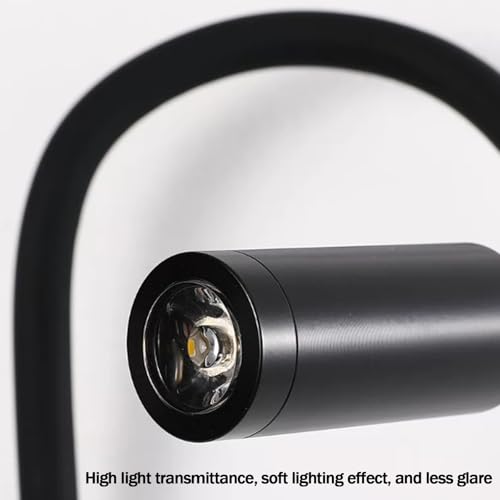 Aplique de pared LED retro oro con interruptor y cuello de ganso regulable 5