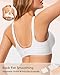 LetsJoli White Bra Wireless Bras for Women No Underwire Seamless Support Comfortable Tshirt Bras Early Fall Fashion(White L)