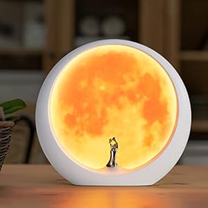 Moon Lamp for Living Room, Decoration Night Light, Anniversary Valentine Gifts for Him, Mr & Mrs Signs for Wedding Table…
