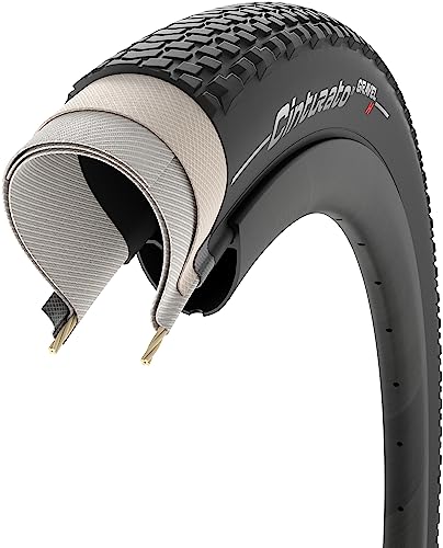 Pirelli Cinturato Gravel H Bike Tire, Hard Gravel Surfaces, Tubeless Ready Clincher Tlr, Grip & Adapt, Advanced Puncture/Cut Protect, (1)Tire, Black Or Tan Sidewall / 700C Or 650B Sizes (Black/Black, 650 X 45) #TOP1