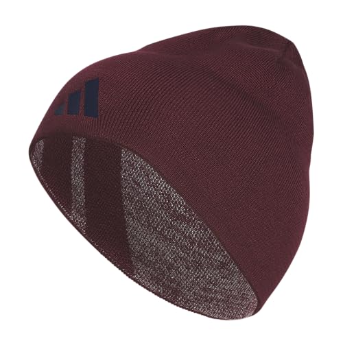 Image of adidas Men's Reversible Skully Beanie - Two-Sided Skull Cap Winter Hat