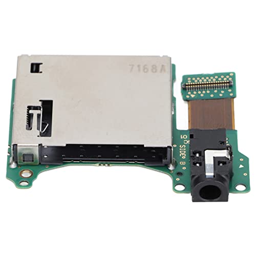 Bandeja de cartuchos de jogo, slot de cartão de jogo com entrada de orifício para fone de ouvido par