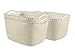 3-er Set KNIT Korb L weiß