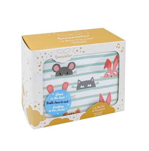 Boîte à musique chat Trousselier idéal cadeau enfant vert céladon