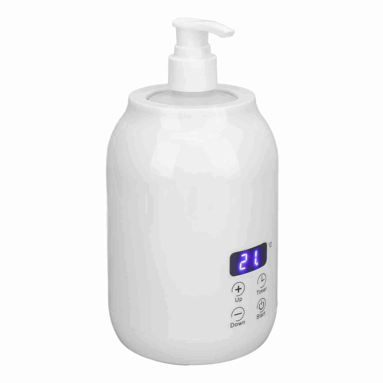 Scaldaolio per Massaggi con 2 Dispenser per Bottiglie di Olio, Scaldabottiglie per Lozioni, Scalda Lozioni Essenziali per Massaggi Spa nel Salone di Casa, Controllo della