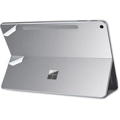 IMMOENUC Tablet Sticker for 2025 Microsoft Surface Pro 12 inch Back Decals Protector Skin Film Anti-Scratch Vinyl Protective Laptop Cover Abrasion Resistant (Silver)