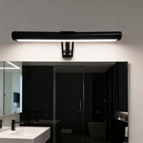Aplique de pared LED táctil y regulable negro con batería USB para dormitorio 7