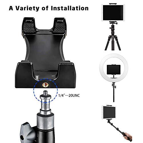 Atoptek Ipad Mount Tablet Holder Stand Clamp for Exercise Bicycle Stationary Bike Treadmill Peloton Elliptical for iPad Pro 12.9 11 10.5 Air Mini Galaxy Tab, 3.5 to 13.5in Phone Tablets