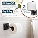 Autumn Alley 5 PC Matte Black Modern Bathroom Accessories Set, Wall Mounted - Towel Rack, Hand Towel Ring, Industrial Toilet Paper Holder, and 2 Towel Robe Hook for Bathroom Hardware Set