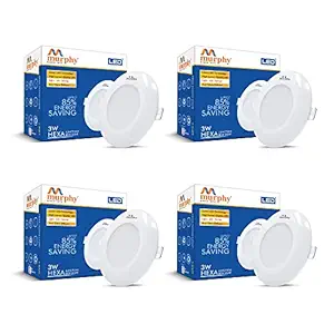 Murphy 3W LED Down Light (Warm White) - Pack of 4