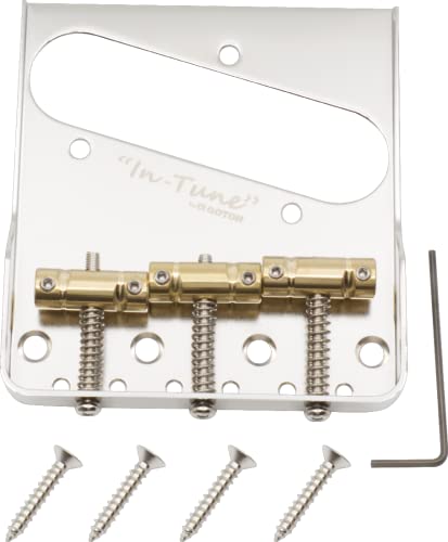 Bridge - Gotoh Vintage Tele Cut-Down Sides In-Tune Saddles Color: Nickel