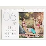 Fotokalender 2021 mit Relieflack, Kalenderjahr, Wandkalender mit persönlichen Bildern, Kalender für Digitale Fotos, Spiralbindung, DIN A4 Querformat