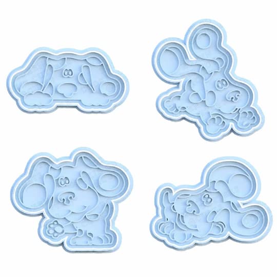 Blues Clues Dog Magenta Cookie Cutter & Stamp