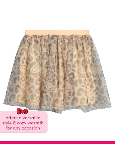 Image of Hello Kitty Girls Skirt Set - 2 Piece Short Sleeve T Shirt and Tutu Skirt Kids Outfit Set (Sizes: 2T-12)