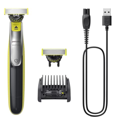 Image of PHILIPS Shaver OneBlade 360 Face, Hybrid Electric Beard Trimmer and Shaver with 5-in-1 Face Stubble Comb QP2730