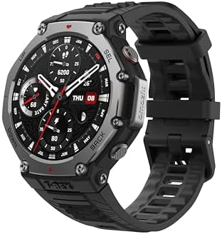 （13:30時点） Amazfit T-Rex 3 48mm スマートウォッチ 登山 ヤマレコ ヤマップ アウトドア iPhone Android対応 GPS 6衛星 ミリタリー 超低温動作 3種類オフラインマップ ナビゲーション ルートインポート 170＋スポーツモード 健康管理 気圧高度計 筋力トレーニング 10ATM防水 AIによる音声操作と睡眠/運動管理 水泳 サーフィン (オニキス)