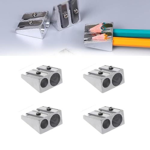 EHOTER Sacapuntas multifuncionales, paquete de 4 unidades, metal y magnesio para exteriores, oficinas, hogar