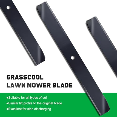 Image of Grasscool 42 inch Deck Time Cutter Zero Turn Toro Mower Blades Replacement | Fits OEM 110-6568-03 106-8744-03,Timecutter SS4235 Z4235 Z4200 SS4260 SS4200 Zero Turn Lawn Tractor,High Lift Bagger Cuts Mow