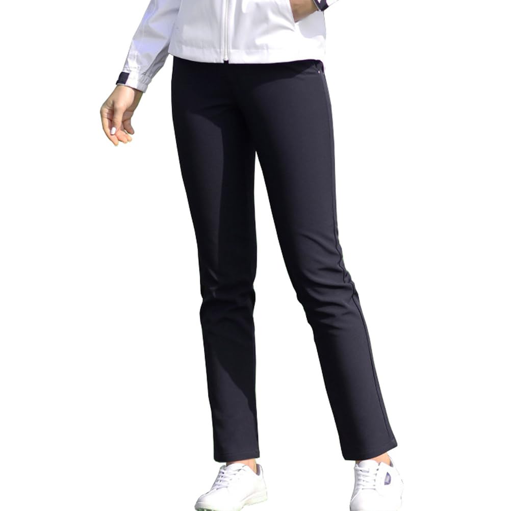 Pantalon De Golf pour Femme en Polaire d'hiver Pantalon Slim Chaud Pantalon De Travail Extensible Et Décontracté