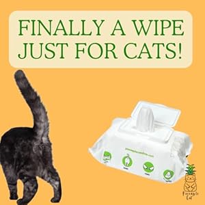 Grooming Wipes – Gentle Cat Cleaning Wipes – Hygienic Grooming Tool for Cats Ears, Paws, Bum, and Fur
